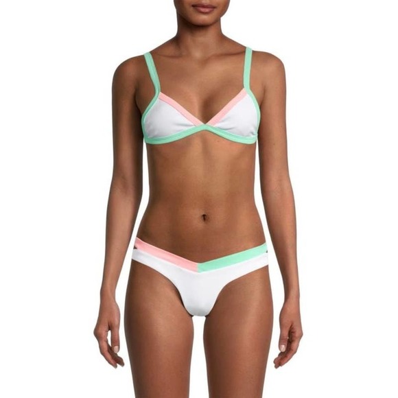 PEIXOTO Tina Ribbed Triangle Bikini Top - Picture 3 of 4